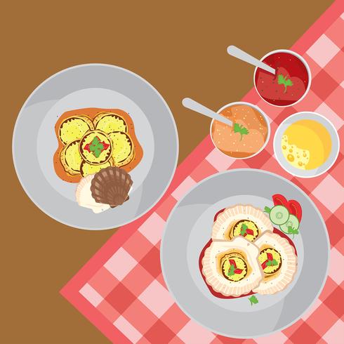 490x490 Scallops Clam Cuisine Free Vector