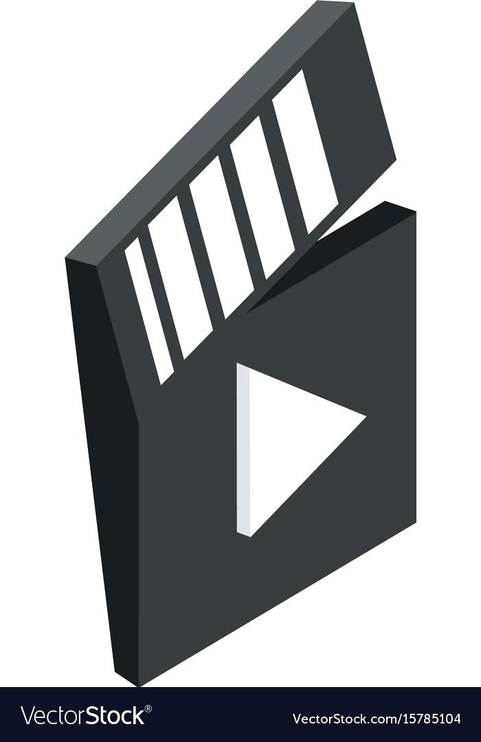 700x1080 Closed Clapboard Vector Illustration Directors Template Movie