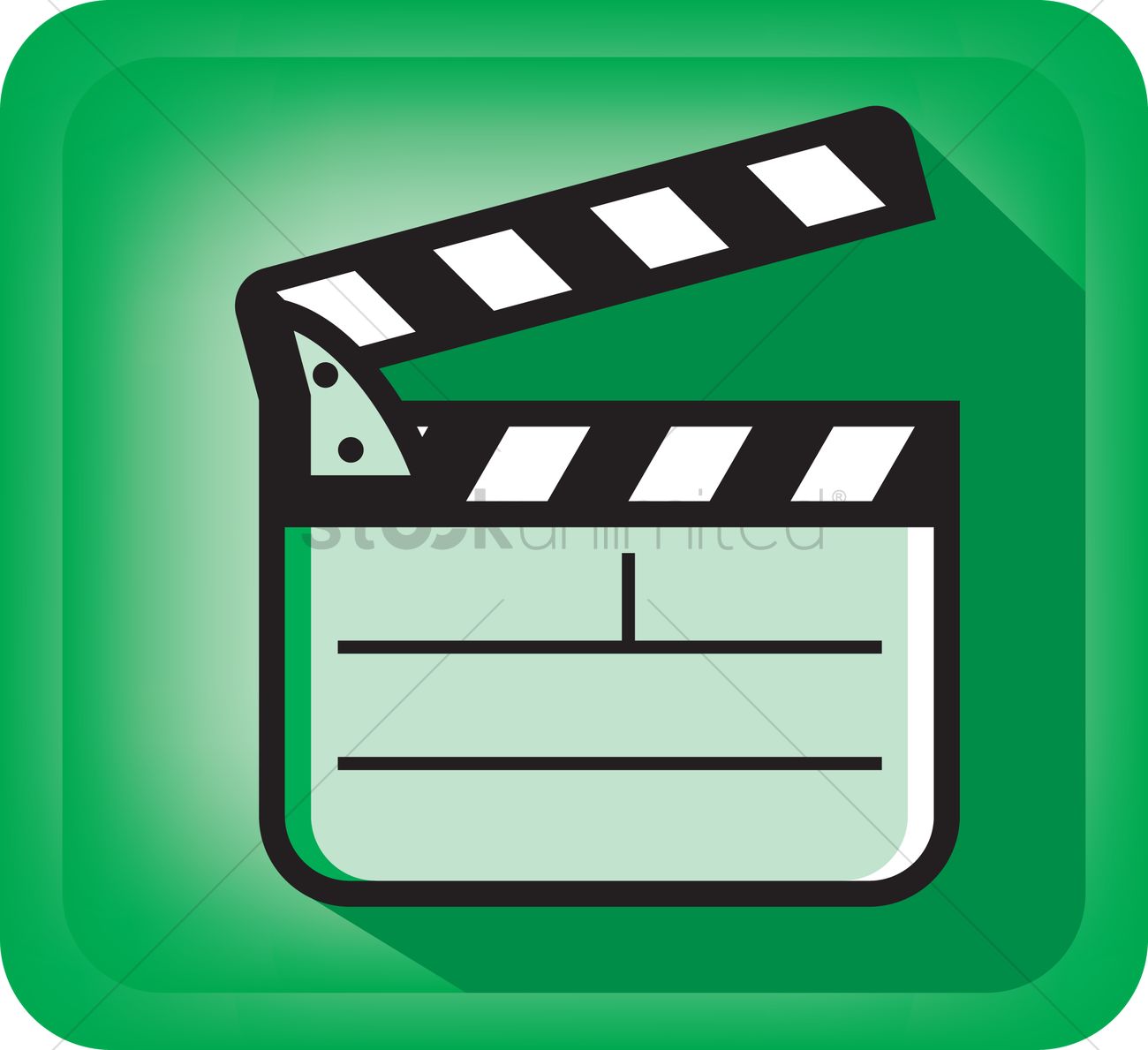 1300x1189 Film Clapboard Vector Image