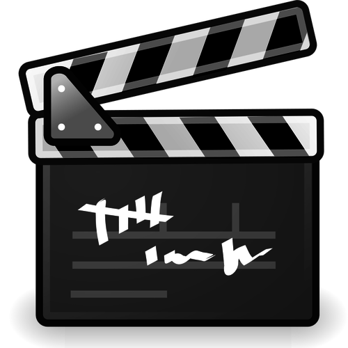 500x500 Filming Scene Clapboard Vector Drawing Public Domain Vectors