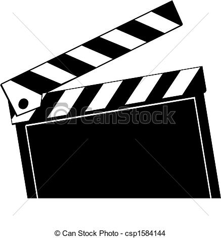 437x470 Opened Movie Clapboard Used By Movie Directors.