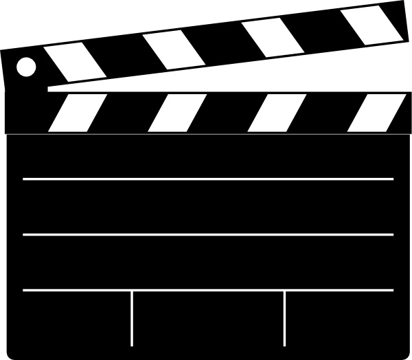 600x524 Clapper Board Clip Art Free Vector In Open Office Drawing Svg