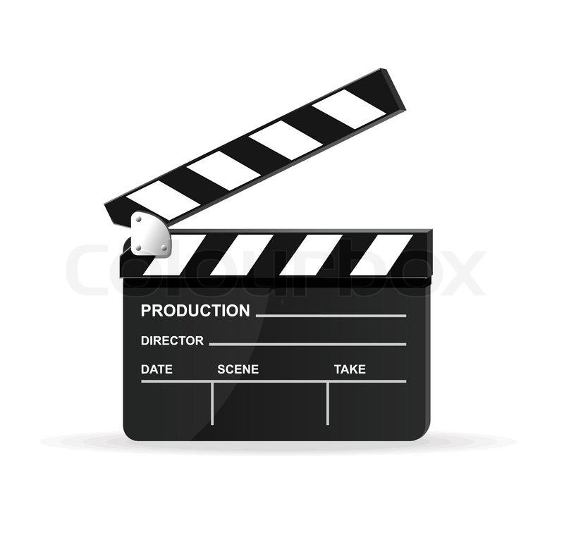 800x762 Vector Movie Clapper Board Stock Vector Colourbox