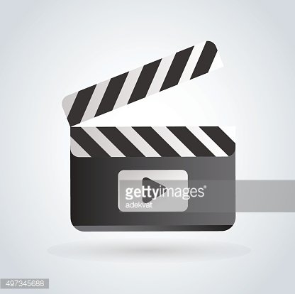416x414 Cinema Film Clapper Board Vector Illustration Icon Premium Clipart
