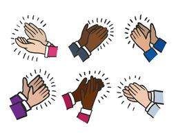 255x200 Hands Clapping Free Vector Art