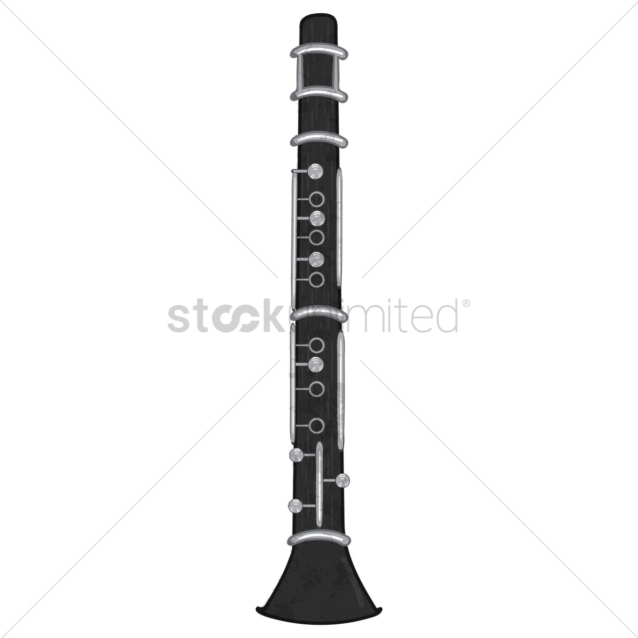 1300x1300 Clarinet Vector Image