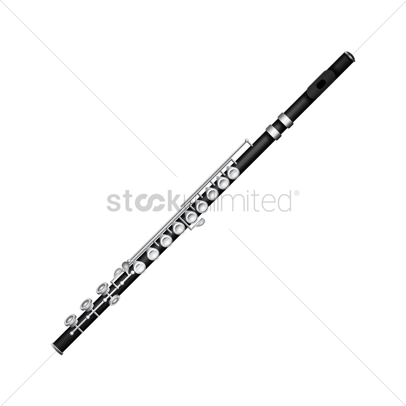 1300x1300 Clarinet Vector Image