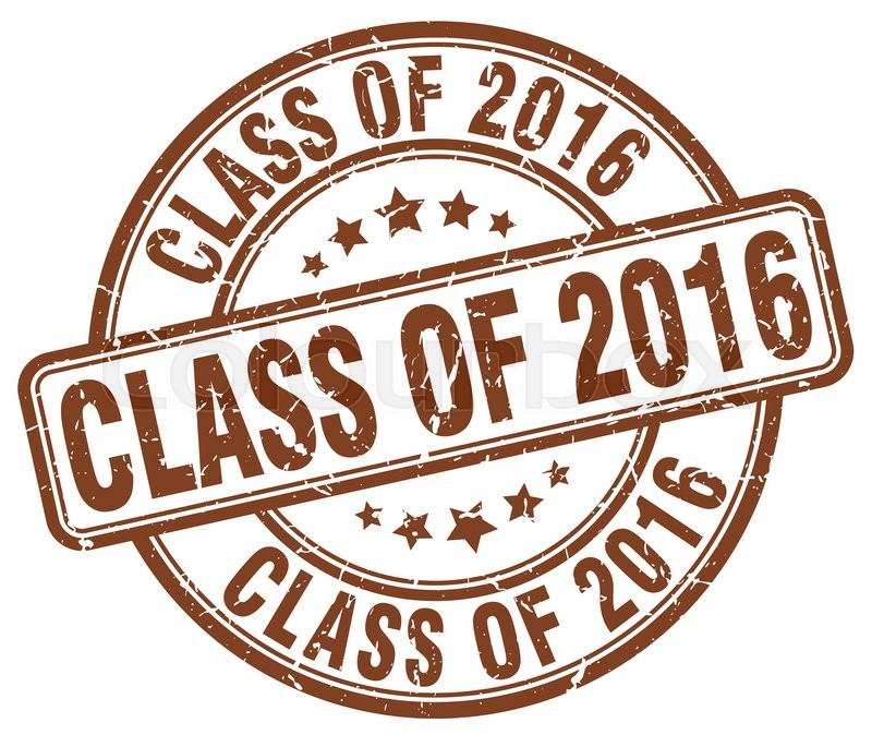 800x674 Class Of 2016 Brown Grunge Round Vintage Rubber Stamp Stock