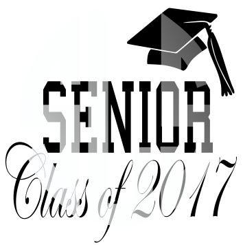 354x356 Senior Class Of 2017 Svg Dxf Pdf Jpg Jpeg Vector Graphic Design