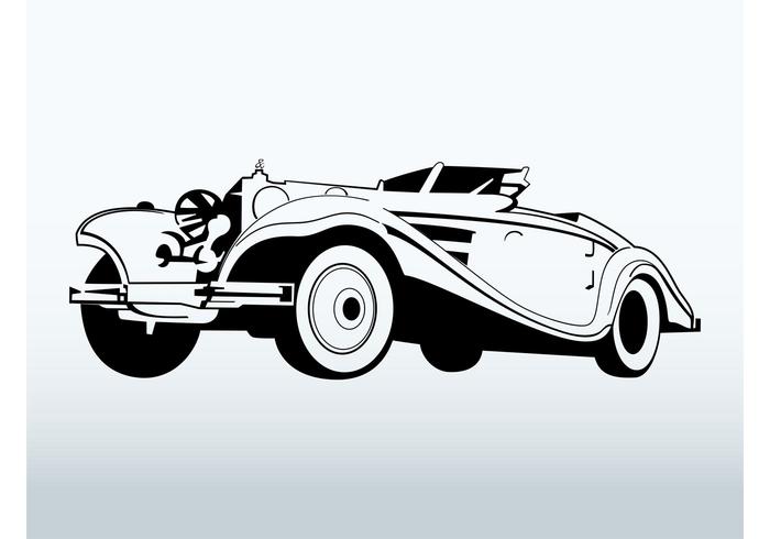 700x490 Classic Car Vector