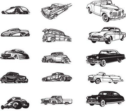 420x369 Free Various Vintage Car Vector Collection Projects To Try