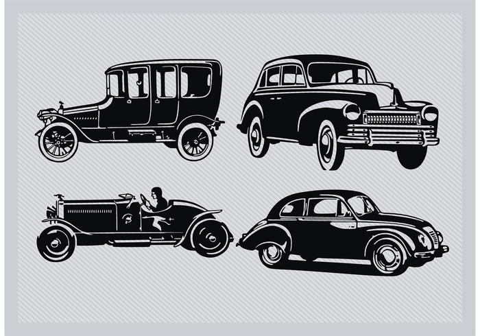 700x490 Vintage Car Silhouette Pack