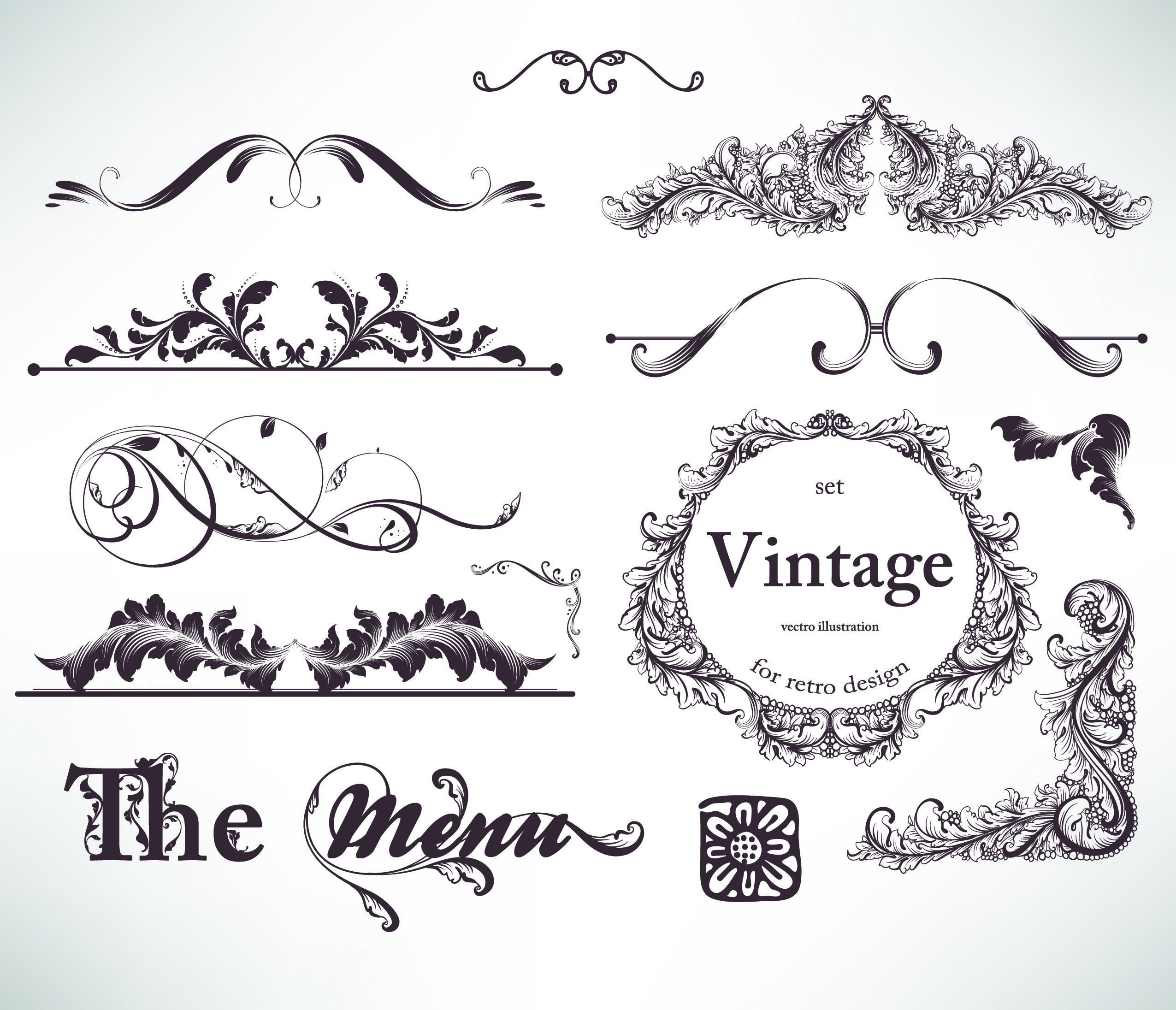 2551x2191 Free Vector Classic Lace Pattern 06 Vector Vectors