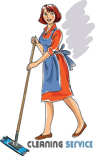 324x531 Cleaning Lady Stock Vectors