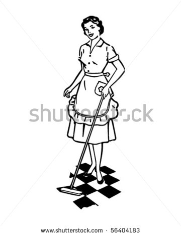 360x470 Professional Cleaning Lady Clipart