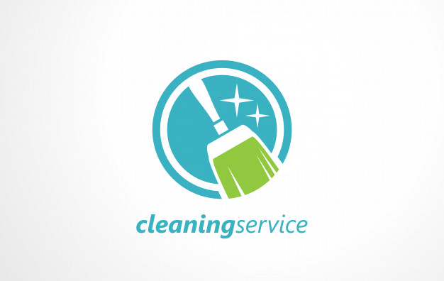 626x396 Cleaning Service Logo. Vector Premium Download