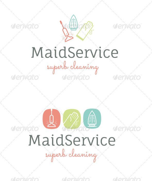 590x700 House Cleaning Service Logo Vector Eps