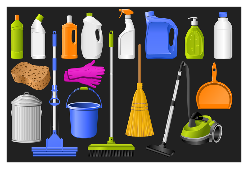 800x546 Cleaning Supplies Icon Set