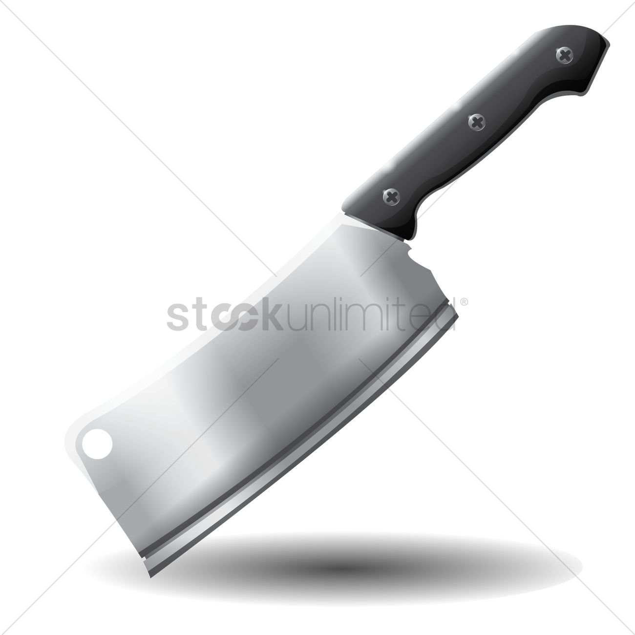 1300x1300 Meat Cleaver Vector Image
