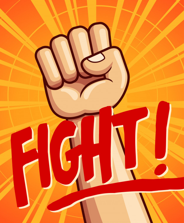626x758 Clenched Fist Vector Illustration Vector Premium Download