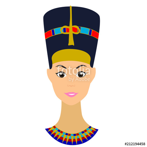 500x500 Vector Clipart Queen Egyptian Cleopatra Stock Image And Royalty