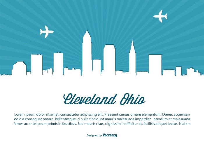 700x490 Cleveland Ohio Skyline Illustration
