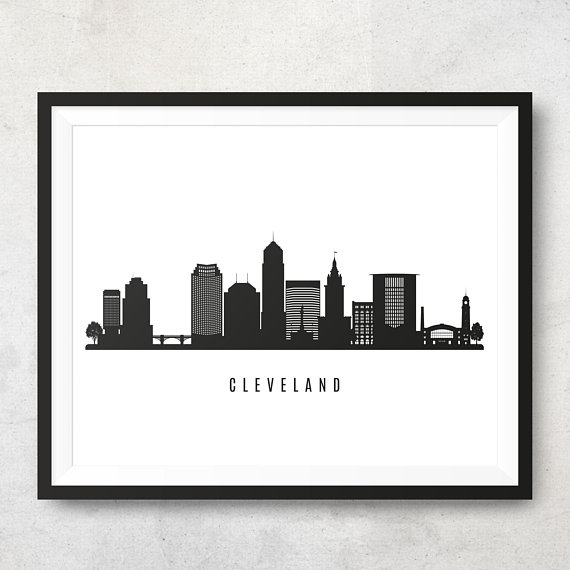 570x570 Cleveland Skyline Printable