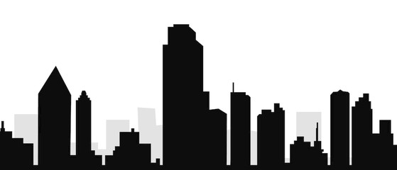 559x240 Cleveland Skyline Vector