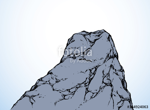 500x365 Cliff. Vector Drawing Stock Image And Royalty Free Vector Files
