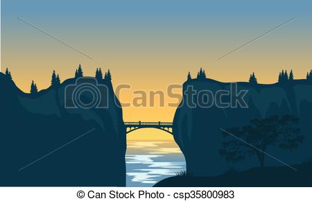 450x290 Silhouette Of Bridge And Cliff