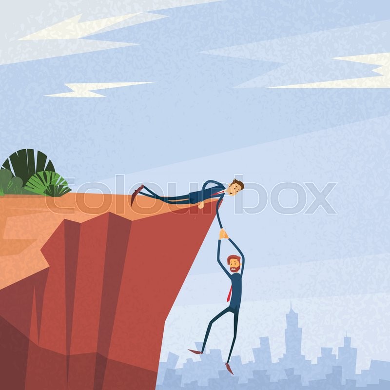 800x800 Businessman Holding Hands Hanging Cliff Partner Support Business