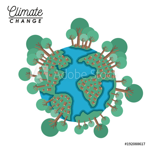 500x500 Effects Of Climate Change Vector Illustration Design