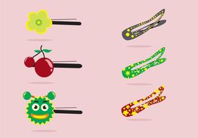 286x200 Girl With Wavy Hair And Glasses Vector Illustration