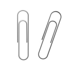 240x240 Paper Clip Icon. Flat Isolated Vector Illustration On A White