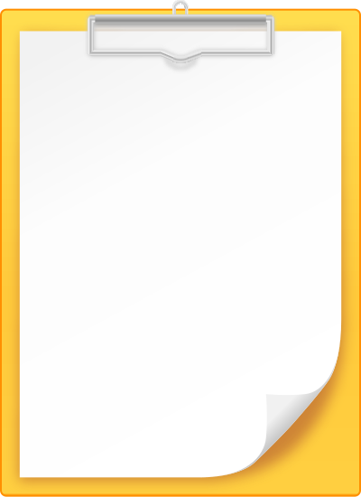 400x550 Yellow Clipboard Vector Icon Svg(Vector)public Domain Icon
