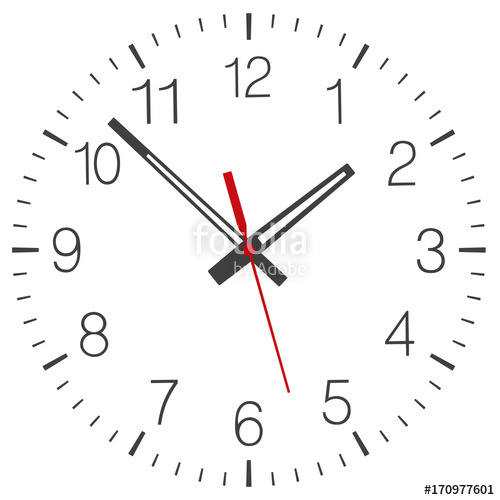 500x500 Clock Face Vector Isolated Stock Image And Royalty Free Vector