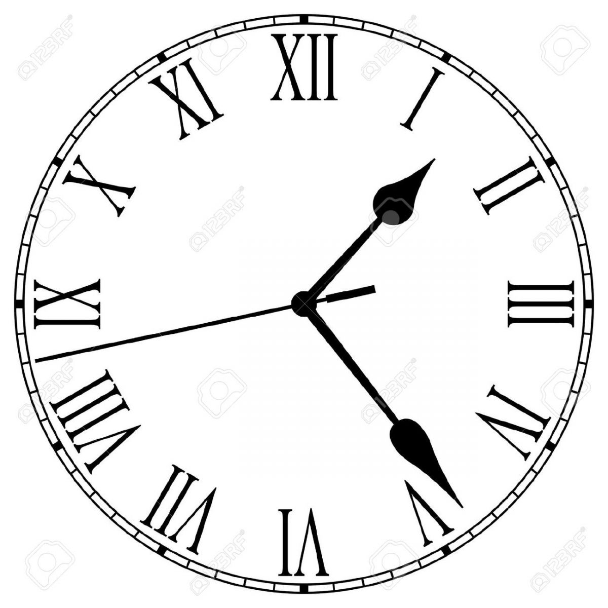 1200x1200 4380532 Clock Face With Roman Numerals Stock Vector Brw Academy Blog