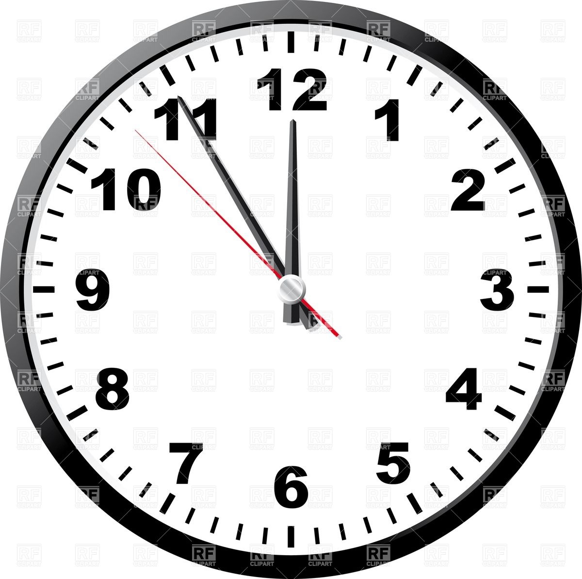 1200x1193 Office Clock Face Vector Image Vector Artwork Of Objects