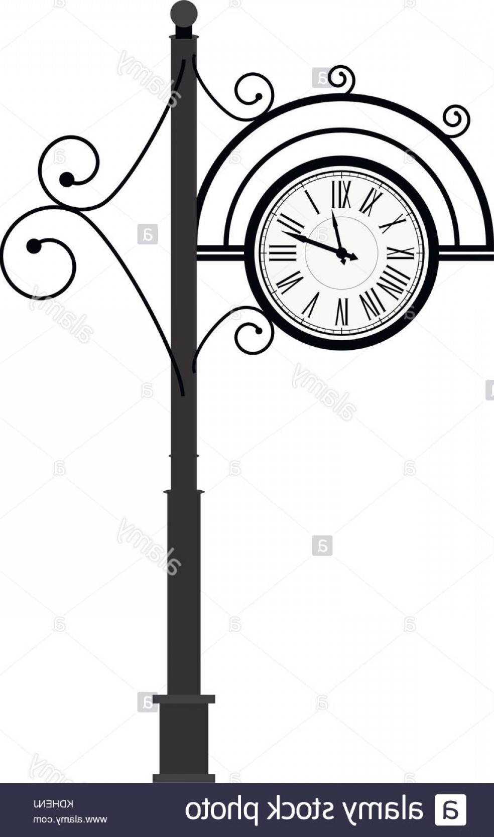 984x1668 Vector Art Clock Lazttweet