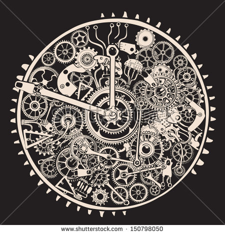 450x470 Gears Clipart Clock Gear