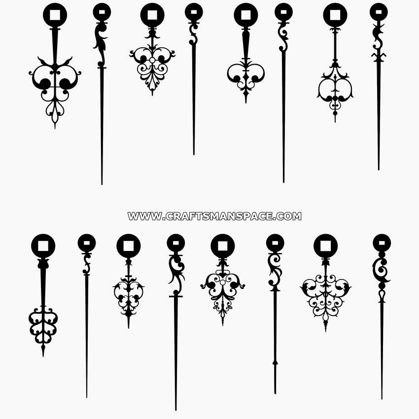 850x850 Collection Of Hands From Long Case Clocks