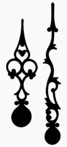 236x515 The Free Svg Blog Ornate Clock Hands