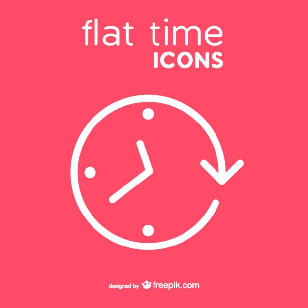 626x626 Clock Icon Vector Free Download