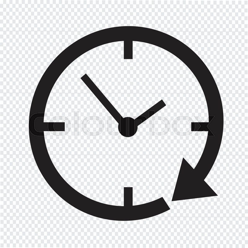 800x799 24 Hour Clock Icon Stock Vector Colourbox