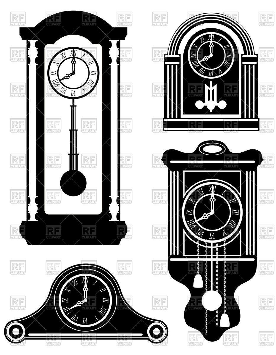 933x1200 Old Clock Icon Set Vector Image Vector Artwork Of Objects