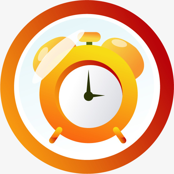 556x556 Orange Clock Icon, Ui, Cartoon, Hand Painted Png And Vector For