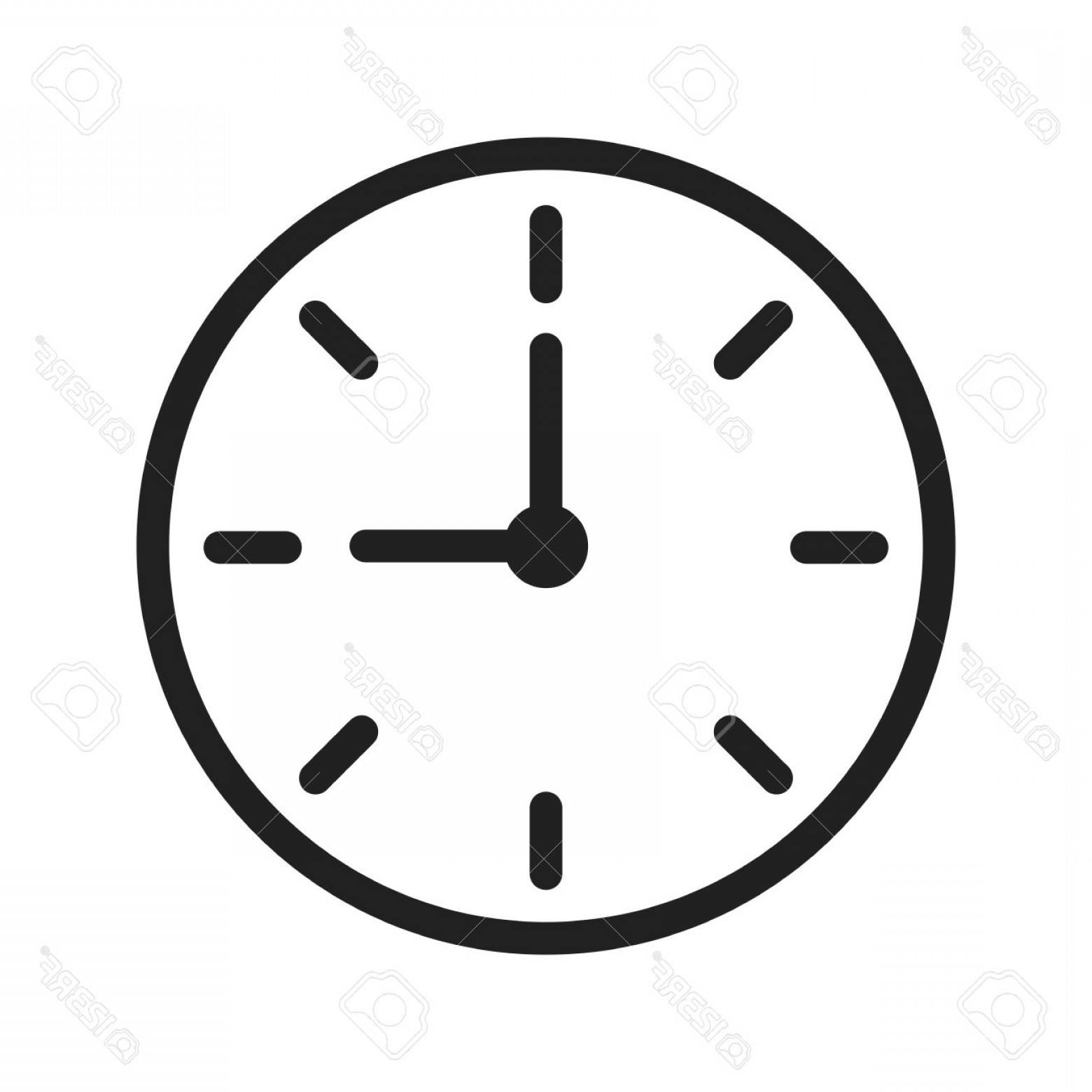 1560x1560 Photostock Vector Clock Watch Time Icon Vector Image Can Also Be