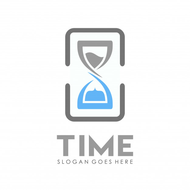 626x626 Sand Time Clock Logo Design Template Vector Premium Download