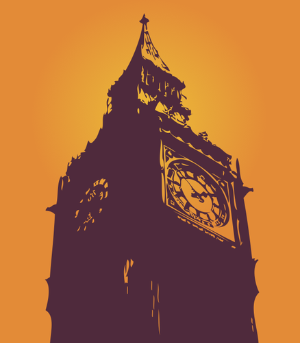 438x500 Buy Vector Big Ben Clock Tower Illustration Royalty Free Vectors