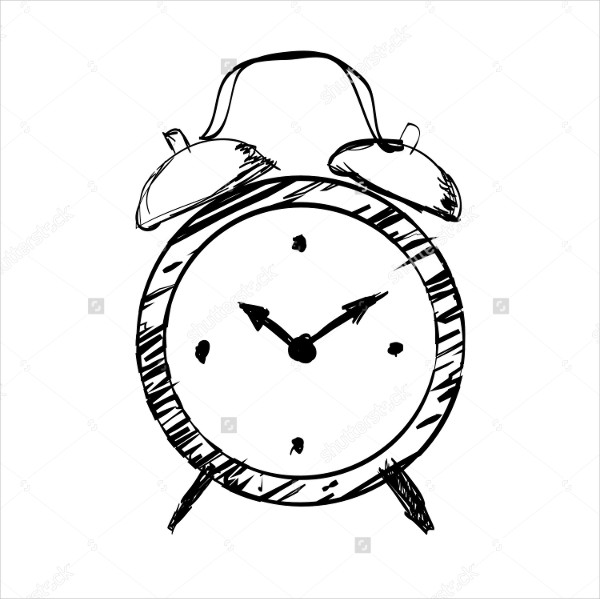 600x599 Clock Vectors